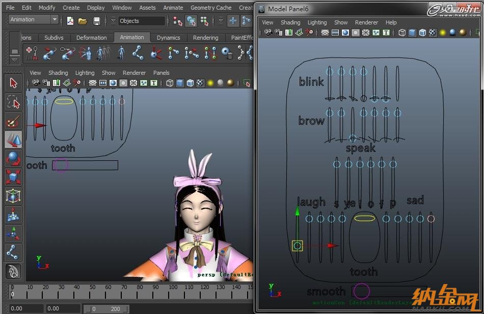 表情、蒙皮和燈光篇之Maya卡通角色制作5