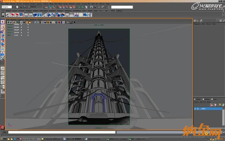 maya打造魔塔場景 飛特網 maya建模教程