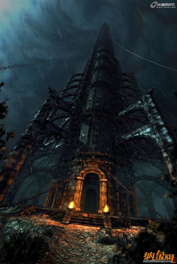 maya打造魔塔場景 飛特網 maya建模教程