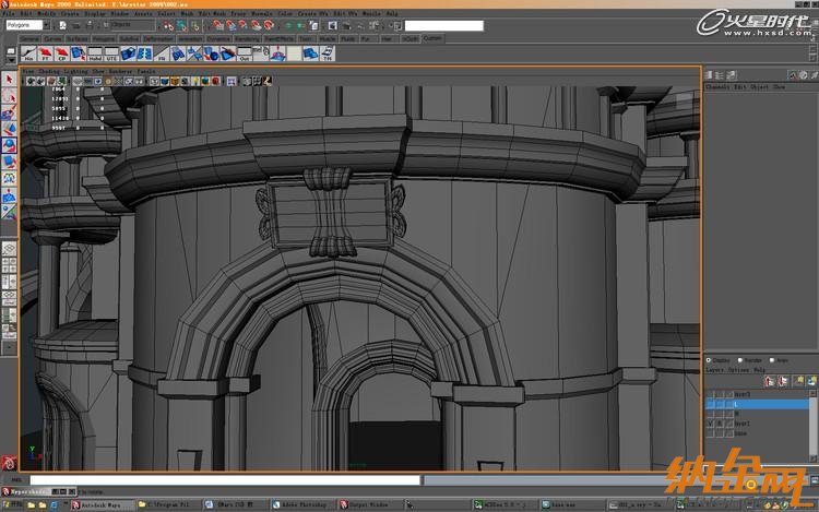 maya打造魔塔場景 飛特網 maya建模教程