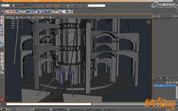 maya打造魔塔場景 飛特網 maya建模教程