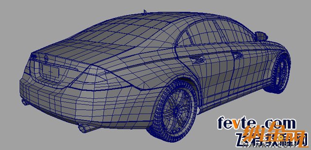 maya打造奔馳cls 550跑車(chē) 飛特網(wǎng) maya建模教程10