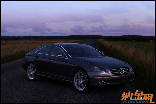 maya打造奔馳cls 550跑車(chē) 飛特網(wǎng) maya建模教程render