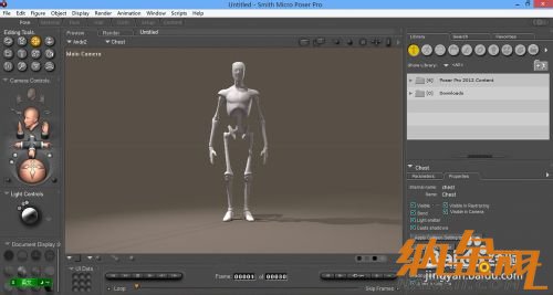 poser基礎教程:認識poser2012界面