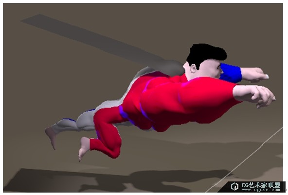 16.poser教程:poser2014制作風吹披風的效果