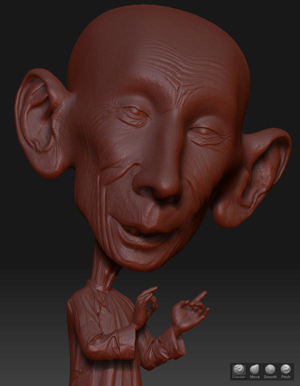 ZBRUSH打造著名相聲演員馬三立 納金網