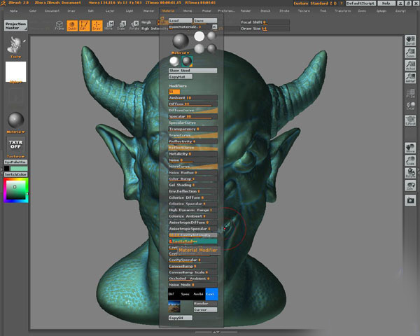 ZBrush材質(zhì)初級教程 納金網(wǎng)